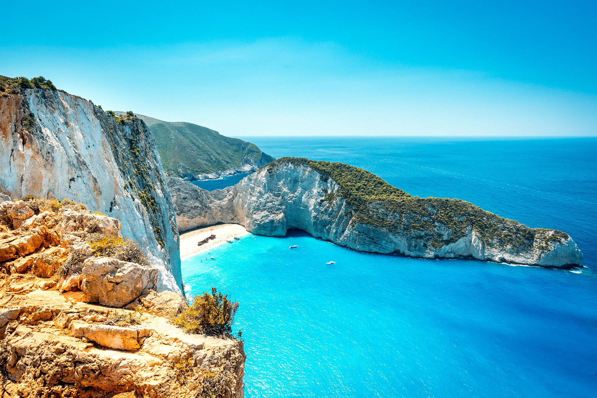 Exploring Navagio Beach (Shipwreck Beach) In Zakynthos, Greece