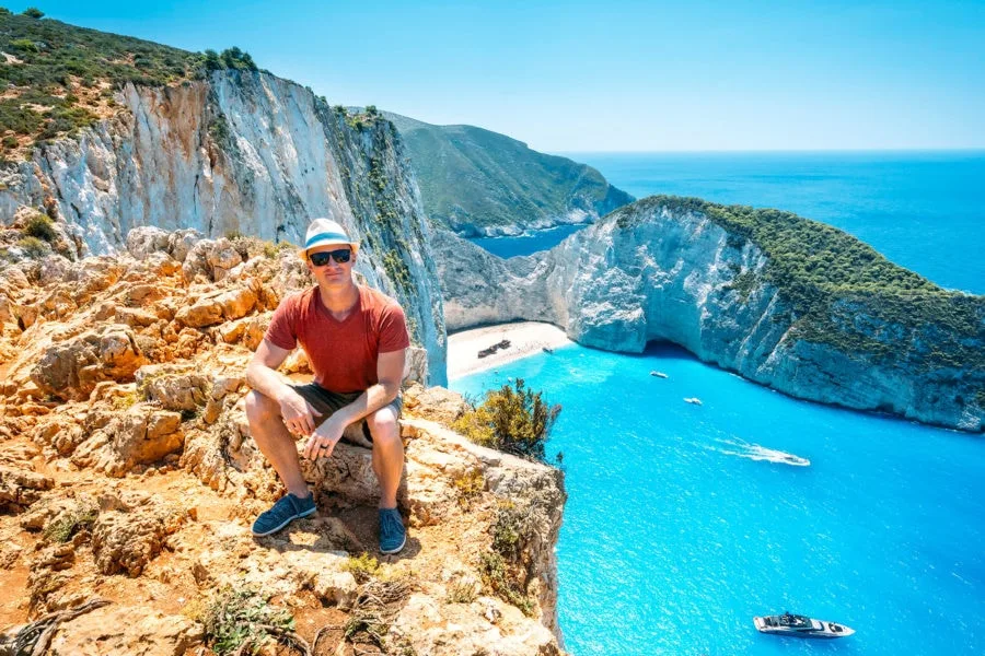 Navagio Beach Cliffs Greece