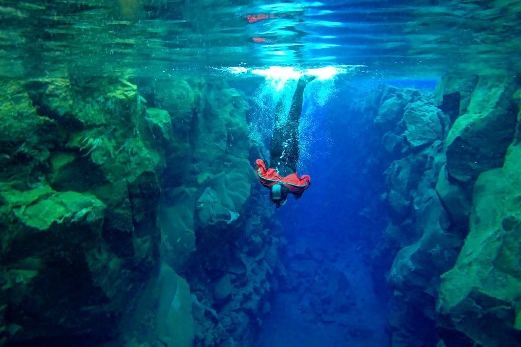 Freediving in Silfra Diving Silfra Iceland