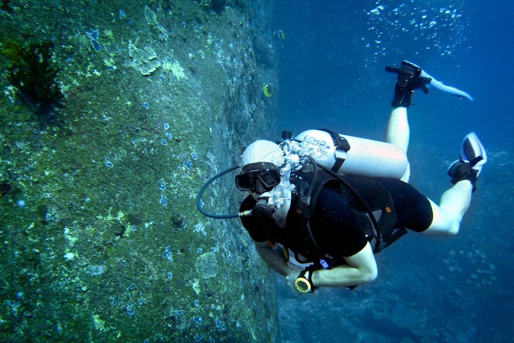 Scuba Diver Similan Islands Thailand