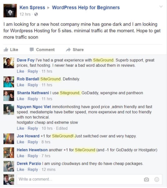 SiteGround Hosting Poll