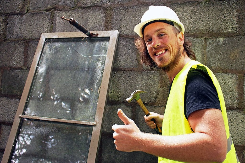 Brian Doing Construction Seasonal Jobs for Travel Freedom