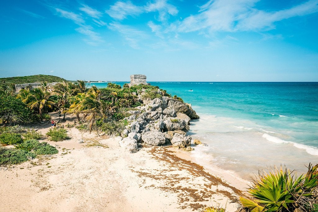 getting to tulum ruins