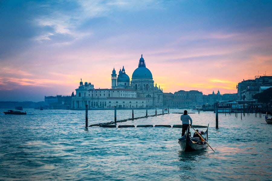 Sunset over the Canals