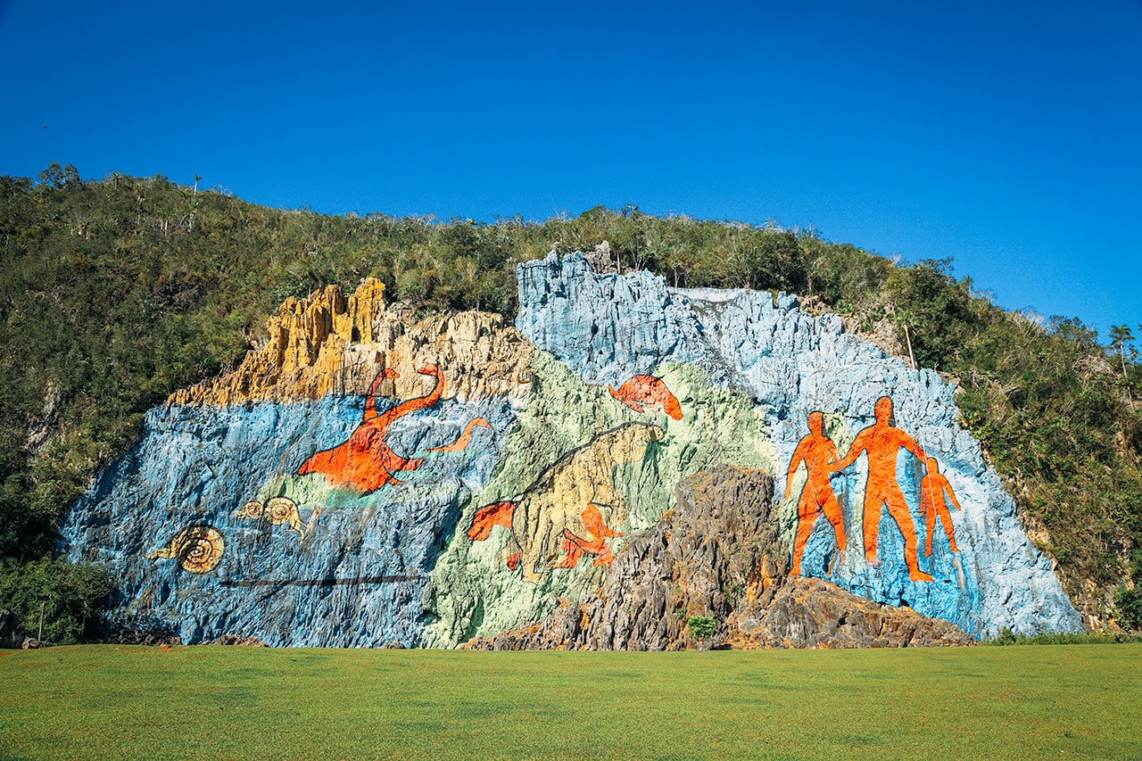 Mural de la Prehistoria en Viñales