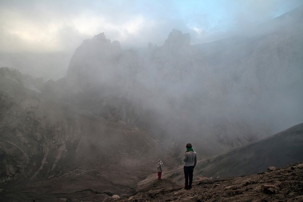 Climbing Santiaguito Crater Guatemala Climbing Santiaguito Crater Guatemala