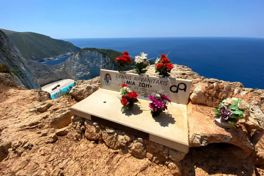 Memorial with Flowers